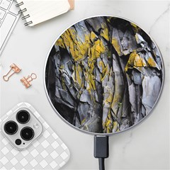 Rock Wall Crevices Geology Pattern Shapes Texture Wireless Charger by artworkshop