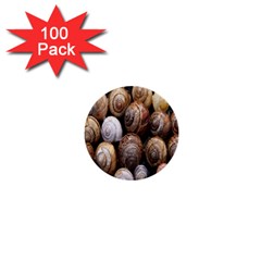 Snail Shells Pattern Arianta Arbustorum 1  Mini Buttons (100 Pack)  by artworkshop