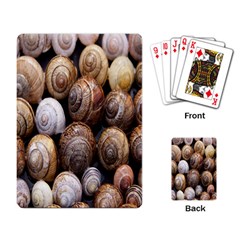 Snail Shells Pattern Arianta Arbustorum Playing Cards Single Design (rectangle) by artworkshop