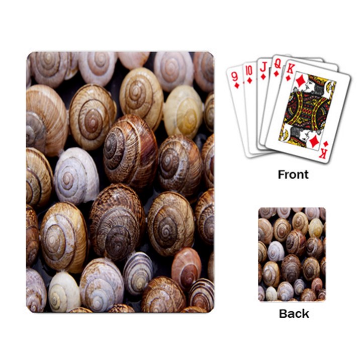 Snail Shells Pattern Arianta Arbustorum Playing Cards Single Design (Rectangle)