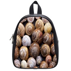 Snail Shells Pattern Arianta Arbustorum School Bag (small) by artworkshop