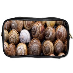 Snail Shells Pattern Arianta Arbustorum Toiletries Bag (one Side) by artworkshop