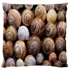 Snail Shells Pattern Arianta Arbustorum Large Cushion Case (one Side) by artworkshop