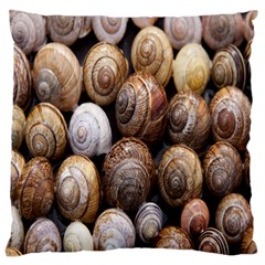 Snail Shells Pattern Arianta Arbustorum Standard Flano Cushion Case (one Side) by artworkshop