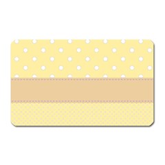 Orange-polkadots Magnet (rectangular) by nate14shop