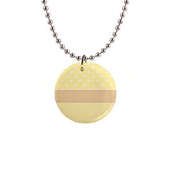 Orange-polkadots 1  Button Necklace by nate14shop