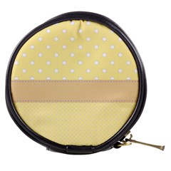 Orange-polkadots Mini Makeup Bag by nate14shop