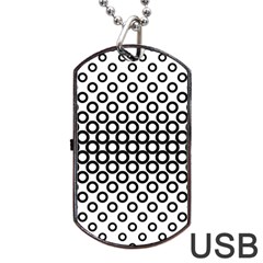 Pattern-gry Dog Tag Usb Flash (two Sides)