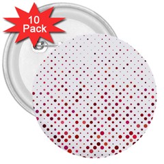 Pattern-polkadots 3  Buttons (10 Pack)  by nate14shop