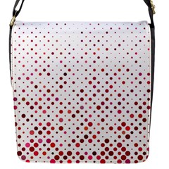 Pattern-polkadots Flap Closure Messenger Bag (s) by nate14shop