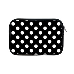 Polka-02 White-black Apple Ipad Mini Zipper Cases by nate14shop