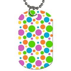 Polka-dot-callor Dog Tag (one Side) by nate14shop