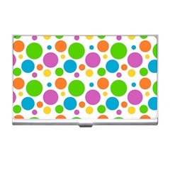 Polka-dot-callor Business Card Holder by nate14shop