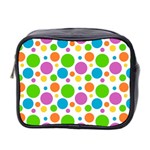 Polka-dot-callor Mini Toiletries Bag (Two Sides) Front