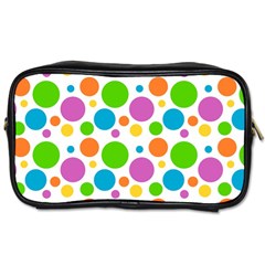 Polka-dot-callor Toiletries Bag (two Sides) by nate14shop