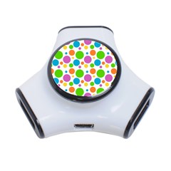 Polka-dot-callor 3-port Usb Hub by nate14shop