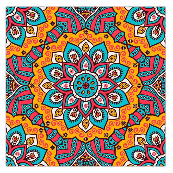 Mandala Spirit Square Satin Scarf (36  x 36 )