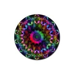 Pride Mandala Rubber Coaster (round) by MRNStudios