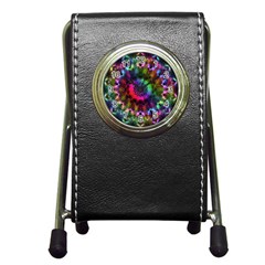 Pride Mandala Pen Holder Desk Clock by MRNStudios