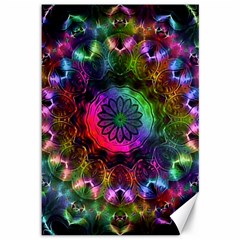 Pride Mandala Canvas 12  X 18  by MRNStudios