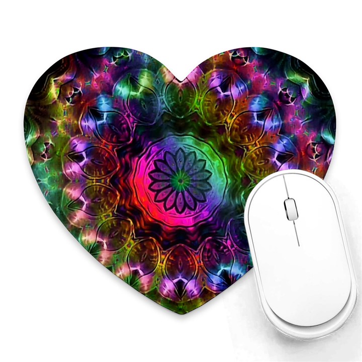 Pride Mandala Heart Mousepads