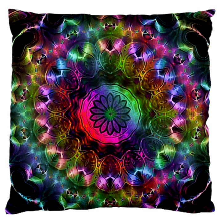 Pride Mandala Standard Flano Cushion Case (Two Sides)