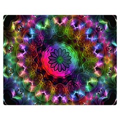 Pride Mandala Double Sided Flano Blanket (medium)  by MRNStudios