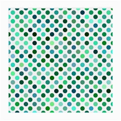 Polka-dot-green Medium Glasses Cloth by nate14shop