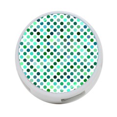 Polka-dot-green 4-port Usb Hub (two Sides) by nate14shop