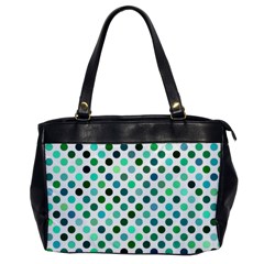 Polka-dot-green Oversize Office Handbag by nate14shop