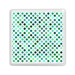 Polka-dot-green Memory Card Reader (square)