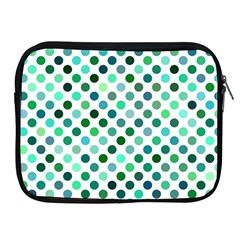 Polka-dot-green Apple Ipad 2/3/4 Zipper Cases by nate14shop