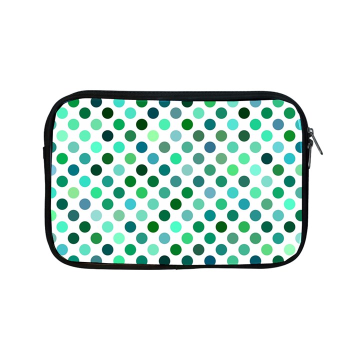 Polka-dot-green Apple iPad Mini Zipper Cases