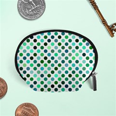 Polka-dot-green Accessory Pouch (small) by nate14shop