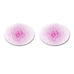 Polkadot-pattern Cufflinks (oval) by nate14shop