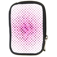 Polkadot-pattern Compact Camera Leather Case