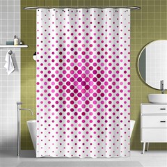 Polkadot-pattern Shower Curtain 48  X 72  (small)  by nate14shop