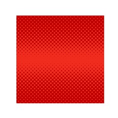 Polkadot-redfull Square Satin Scarf (30  X 30 ) by nate14shop