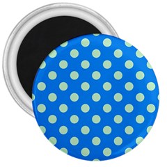 Polka-dots-blue 3  Magnets