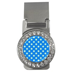 Polka-dots-blue Money Clips (CZ) 