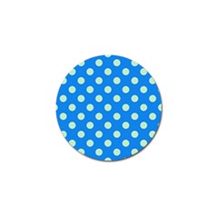 Polka-dots-blue Golf Ball Marker