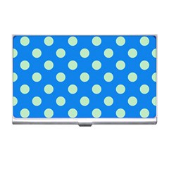 Polka-dots-blue Business Card Holder