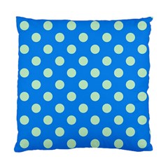 Polka-dots-blue Standard Cushion Case (One Side)