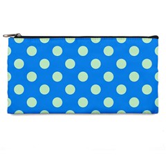 Polka-dots-blue Pencil Case