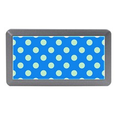 Polka-dots-blue Memory Card Reader (Mini)