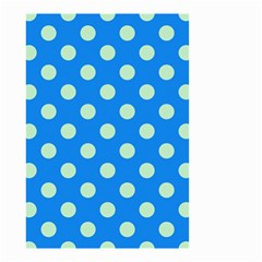 Polka-dots-blue Small Garden Flag (Two Sides)