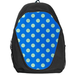 Polka-dots-blue Backpack Bag