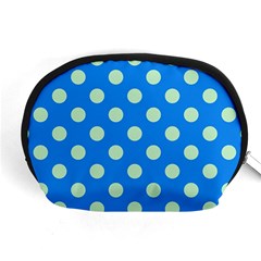 Polka-dots-blue Accessory Pouch (Medium)