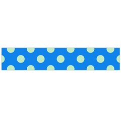 Polka-dots-blue Large Flano Scarf 