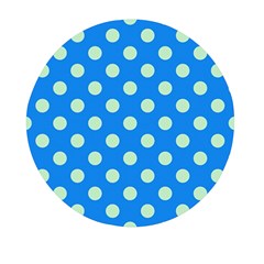 Polka-dots-blue Mini Round Pill Box